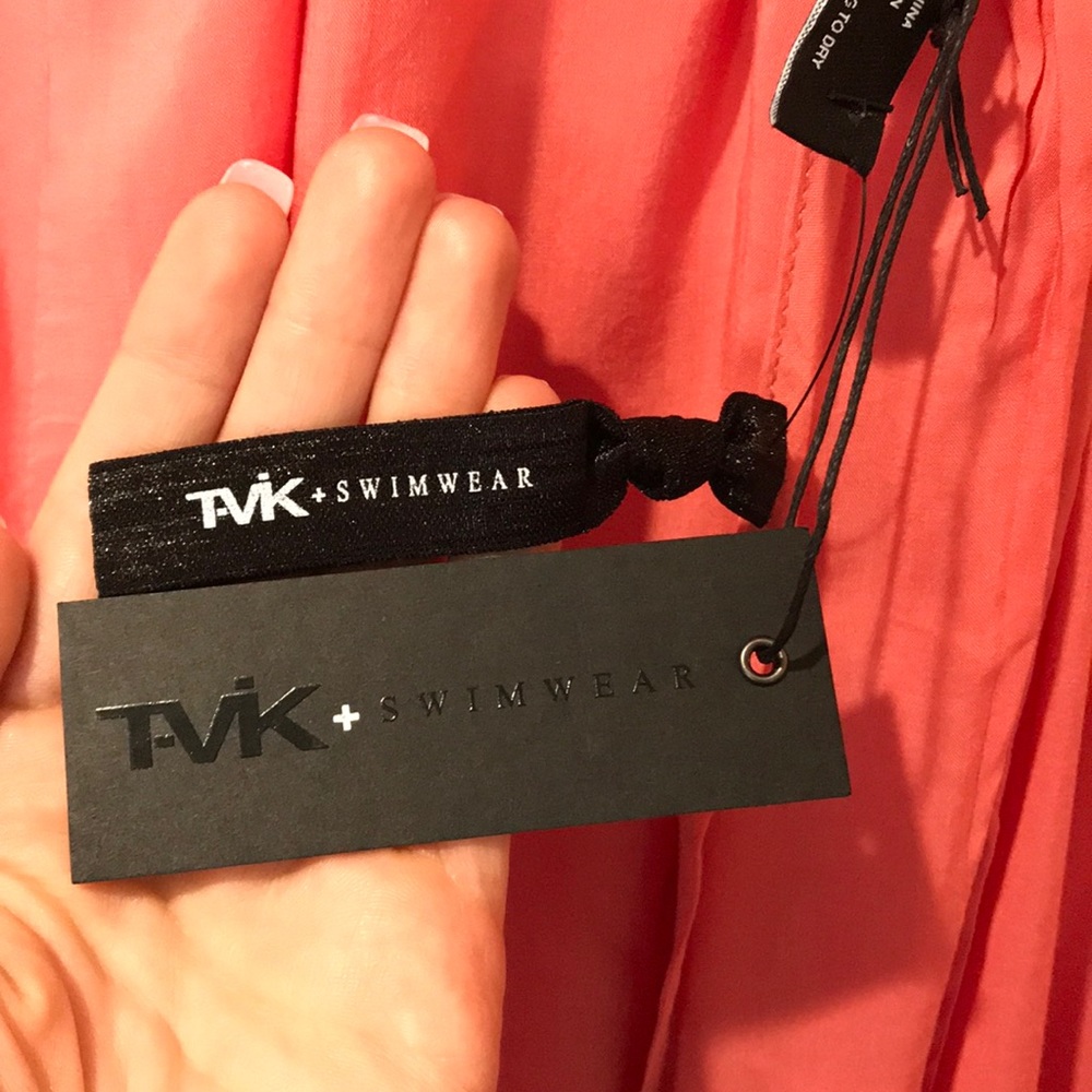NWT TAVIK Swimwear coral dress - Picture 4 of 6